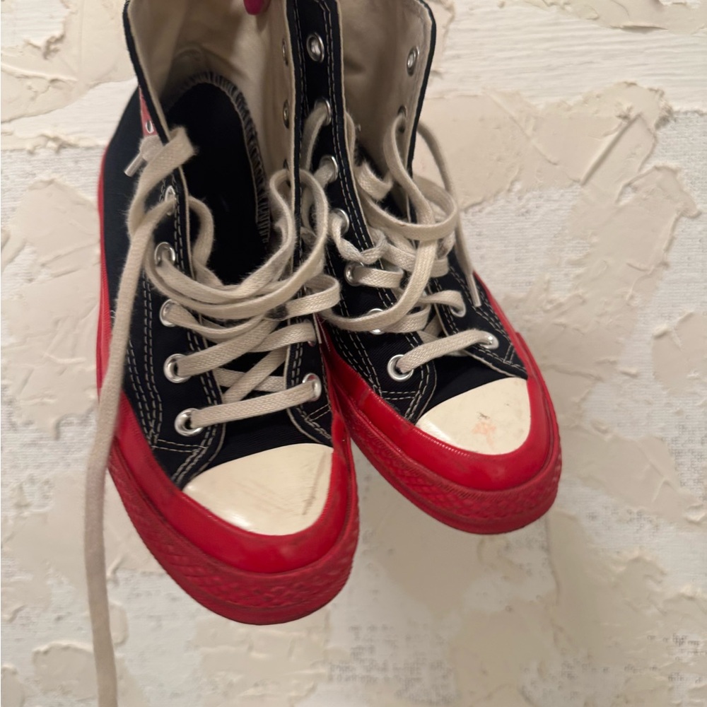 COMME des GARCONS PLAY Converse Red Sole high top women’s 6 - Picture 12 of 14